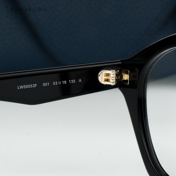 Loewe Women Eyeglasses Black Demo Round LW50053F CURVY 001 NEW AUTHENTIC - Picture 5 of 7